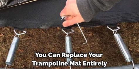 fix trampoline mat|hole in trampoline mat repair.